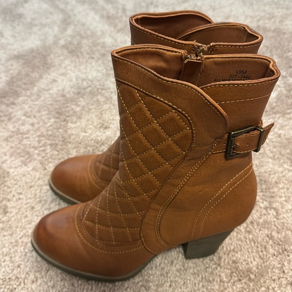 Arizona Jean Co Avery Boots Size 10 M Color Cognac - Picture 4 of 9